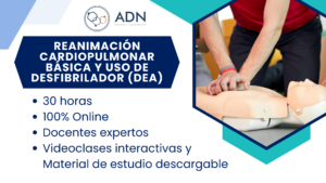 Curso: Reanimación Cardiopulmonar Básica y uso de Desfibrilador (DEA). 30 horas. Capacitación online, Cursos virtuales, Formación a distancia, Aprendizaje digital, Plataforma e-learning, Educación en línea, Cursos interactivos, Desarrollo profesional online, Certificación digital, Aula virtual