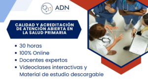 Curso: Calidad y Acreditación en APS. E-learning. 30 horas. Capacitación online, Cursos virtuales, Formación a distancia, Aprendizaje digital, Plataforma e-learning, Educación en línea, Cursos interactivos, Desarrollo profesional online, Certificación digital, Aula virtual