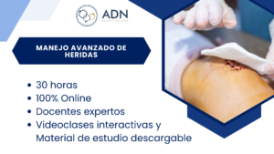 Curso: Manejo Avanzado de Heridas. E-learning. 30 horas. Capacitación online, Cursos virtuales, Formación a distancia, Aprendizaje digital, Plataforma e-learning, Educación en línea, Cursos interactivos, Desarrollo profesional online, Certificación digital, Aula virtual